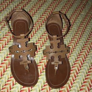 Tory Burch Wedge Sandals size 8 1/2